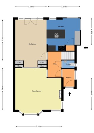 Floorplan - Schielaan 33, 3043 HA Rotterdam